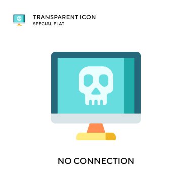 Bağlantı vektör simgesi yok. Düz çizim. EPS 10 vektörü.