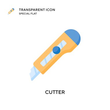 Kesici vektör simgesi. Düz çizim. EPS 10 vektörü.