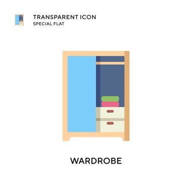 Kostüm vektör simgesi. Düz çizim. EPS 10 vektörü.