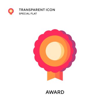 Ödül vektör ikonu. Düz çizim. EPS 10 vektörü.