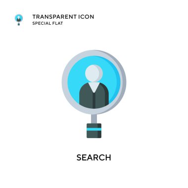 Arama vektör simgesi. Düz çizim. EPS 10 vektörü.