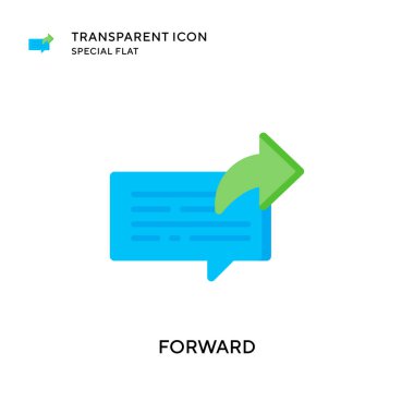 Ön vektör simgesi. Düz çizim. EPS 10 vektörü.