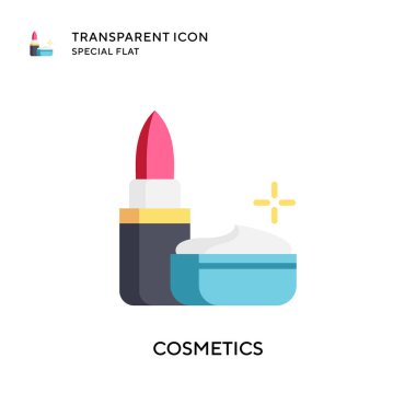 Kozmetik vektör simgesi. Düz çizim. EPS 10 vektörü.