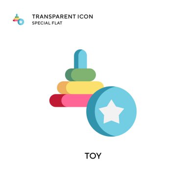 Oyuncak vektör simgesi. Düz çizim. EPS 10 vektörü.