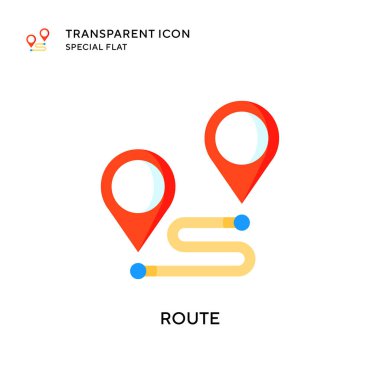 Yönlendirme simgesi. Düz çizim. EPS 10 vektörü.