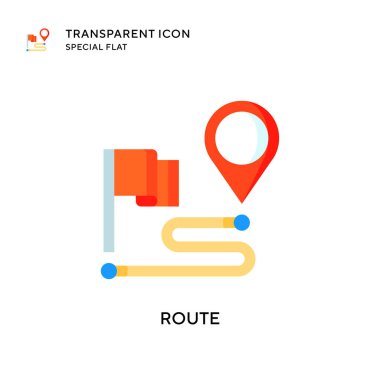 Yönlendirme simgesi. Düz çizim. EPS 10 vektörü.