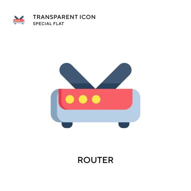 Yönlendirici vektör simgesi. Düz çizim. EPS 10 vektörü.