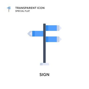 Vektör simgesini imzala. Düz çizim. EPS 10 vektörü.