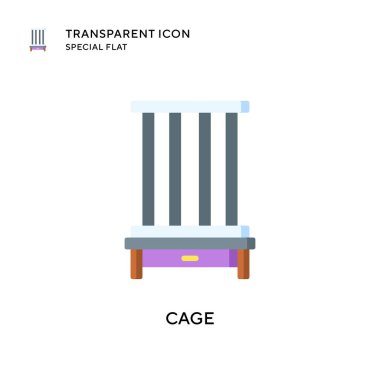 Kafes vektör simgesi. Düz çizim. EPS 10 vektörü.