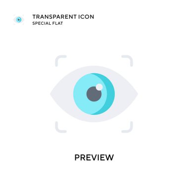 Vektör simgesini önizle. Düz çizim. EPS 10 vektörü.