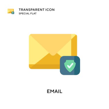 E- posta vektör simgesi. Düz çizim. EPS 10 vektörü.