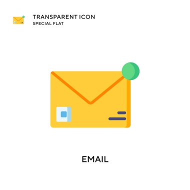 E- posta vektör simgesi. Düz çizim. EPS 10 vektörü.