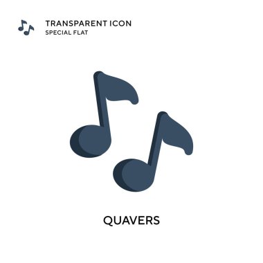 Quavers vektör simgesi. Düz çizim. EPS 10 vektörü.