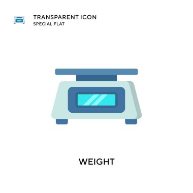 Ağırlık vektör simgesi. Düz çizim. EPS 10 vektörü.