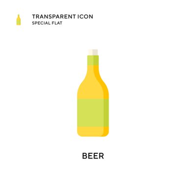 Bira vektör simgesi. Düz çizim. EPS 10 vektörü.