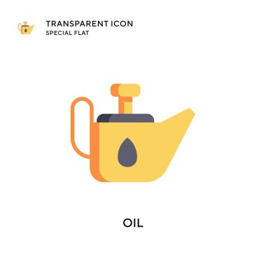 Yağ vektör simgesi. Düz çizim. EPS 10 vektörü.