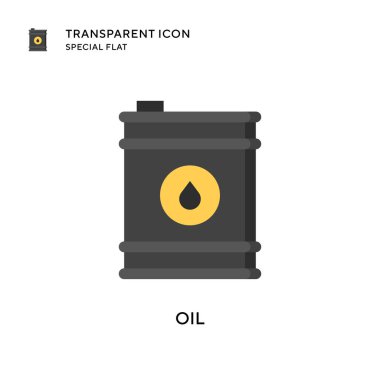 Yağ vektör simgesi. Düz çizim. EPS 10 vektörü.