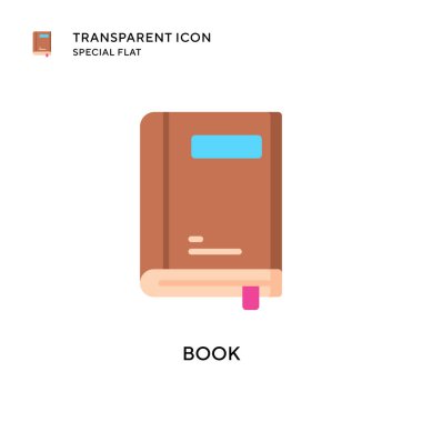 Kitap vektör simgesi. Düz çizim. EPS 10 vektörü.