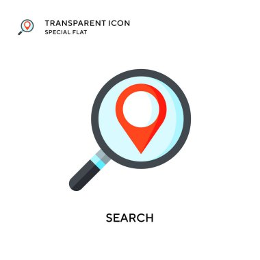 Arama vektör simgesi. Düz çizim. EPS 10 vektörü.