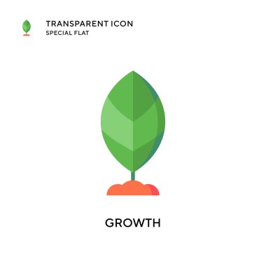 Büyüme vektör simgesi. Düz çizim. EPS 10 vektörü.
