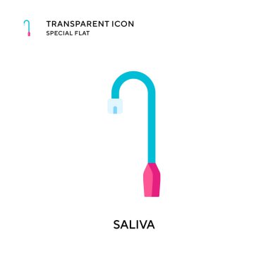 Tükürük vektör simgesi. Düz çizim. EPS 10 vektörü.