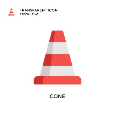 Koni vektör simgesi. Düz çizim. EPS 10 vektörü.