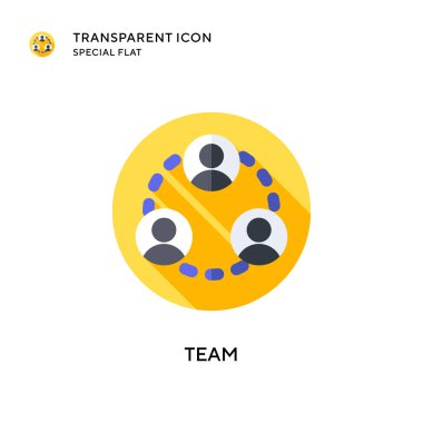 Takım vektör ikonu. Düz çizim. EPS 10 vektörü.