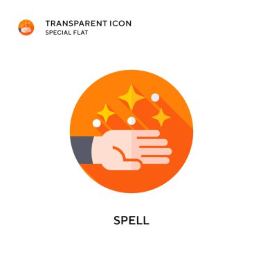 Heceleme vektörü simgesi. Düz çizim. EPS 10 vektörü.