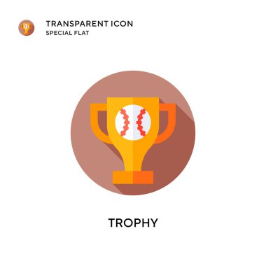 Ödül vektör simgesi. Düz çizim. EPS 10 vektörü.