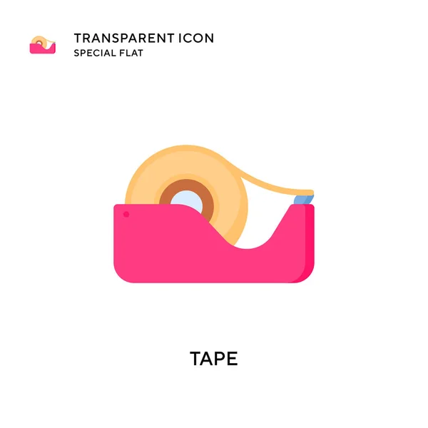 Tape Vector Icon Flat Style Illustration Eps Vector — Stock Vector