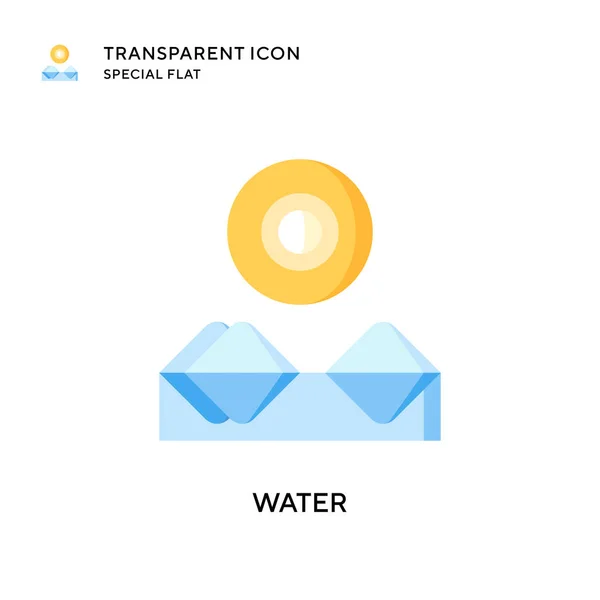 Значок Водяного Вектора Иллюстрация Плоском Стиле Вектор Eps — стоковый вектор