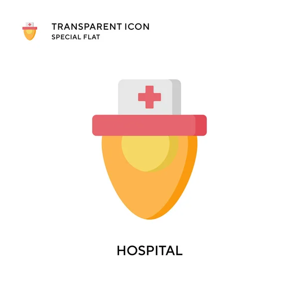 Krankenhaus Vektor Symbol Flache Illustration Eps Vektor — Stockvektor