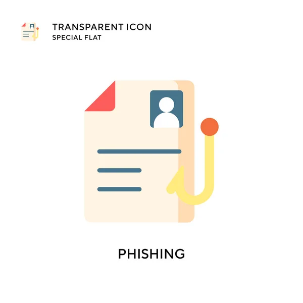 Phishing Vektör Simgesi Düz Çizim Eps Vektörü — Stok Vektör