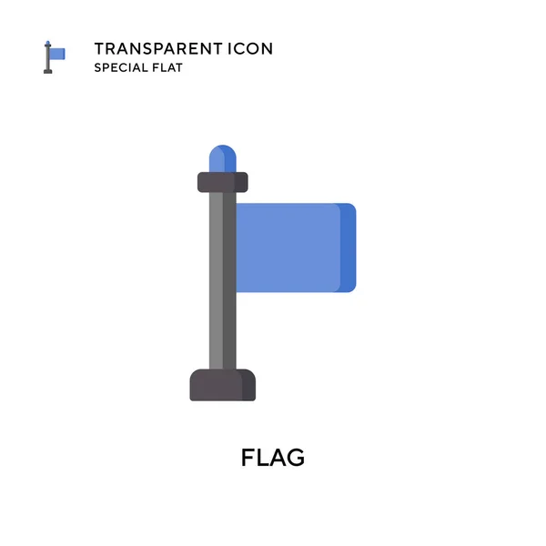 Flaggenvektorsymbol Flache Illustration Eps Vektor — Stockvektor