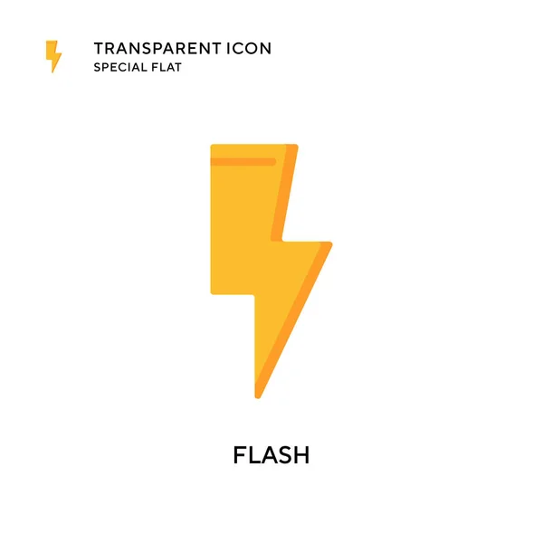 Flash Vektor Symbol Flache Illustration Eps Vektor — Stockvektor