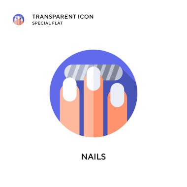 Çivi vektör simgesi. Düz çizim. EPS 10 vektörü.