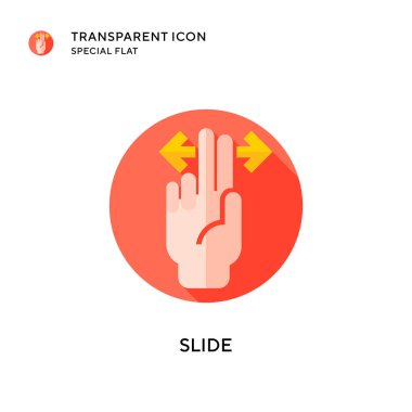 Kaydırma vektör simgesi. Düz çizim. EPS 10 vektörü.