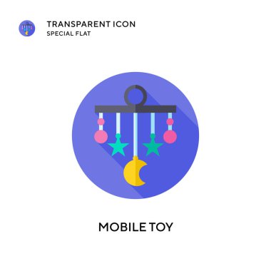 Mobil oyuncak vektör simgesi. Düz çizim. EPS 10 vektörü.