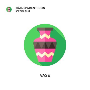 Vazo vektör simgesi. Düz çizim. EPS 10 vektörü.