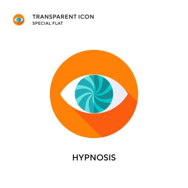 Hipnoz vektör ikonu. Düz çizim. EPS 10 vektörü.