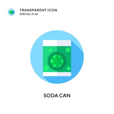 Soda ikonu yönlendirebilir. Düz çizim. EPS 10 vektörü.