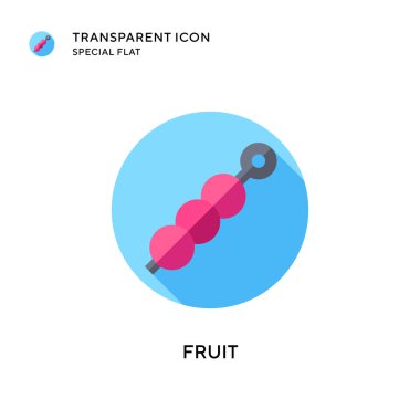 Meyve vektörü simgesi. Düz çizim. EPS 10 vektörü.