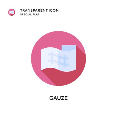 Gazlı bez vektör ikonu. Düz çizim. EPS 10 vektörü.