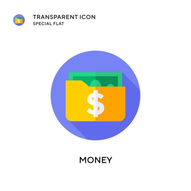 Para vektör simgesi. Düz çizim. EPS 10 vektörü.