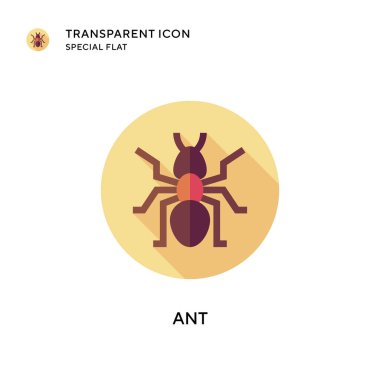 Karınca vektör simgesi. Düz çizim. EPS 10 vektörü.