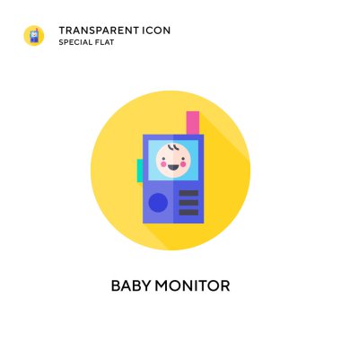 Bebek izleme vektör simgesi. Düz çizim. EPS 10 vektörü.