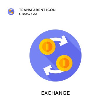 Vektör simgesini değiştir. Düz çizim. EPS 10 vektörü.