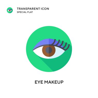 Göz makyajı vektör simgesi. Düz çizim. EPS 10 vektörü.