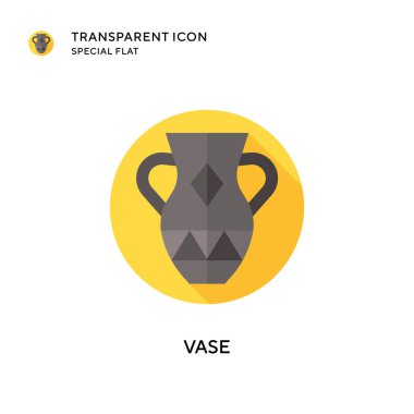 Vazo vektör simgesi. Düz çizim. EPS 10 vektörü.