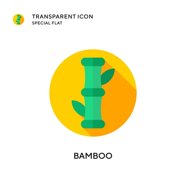 Bambus Vektor Symbol Flache Illustration Eps Vektor — Stockvektor